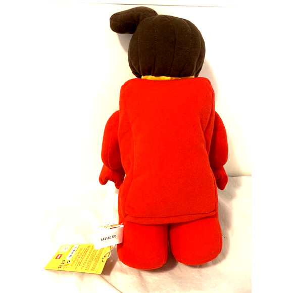 LEGO Minifigure Plush Brick Suit Minifig Series Teddy 13" Plush Red Character - Picture 5 of 6